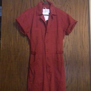 Pistola Grover Jumpsuit. Crimson Red, size S. New with tags.